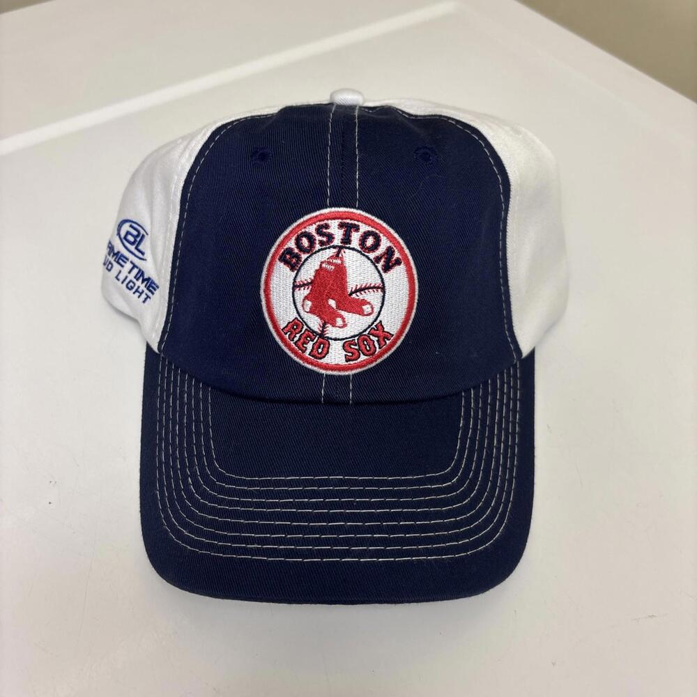 Boston Red Sox Hat Bud Light Adjustable Blue Genuine MLB
